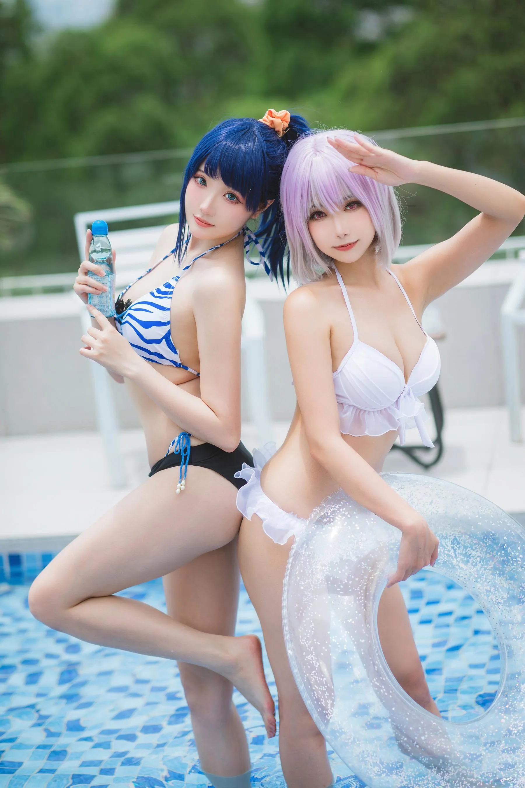 Momoko葵葵 – NO.35 瓜希酱 SSSS.GRIDMAN 宝多六花新条茜 泳装 [55P]插图9